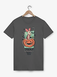 Disney Winnie The Pooh Spooky Pigglet On A Cute Pumpkin T-Shirt