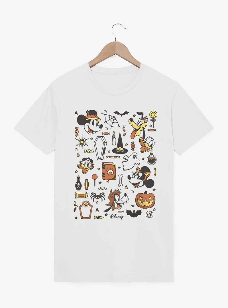 Disney Mickey Mouse Halloween Collage Candy Costumes T-Shirt