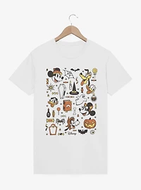 Disney Mickey Mouse Halloween Collage Candy Costumes T-Shirt