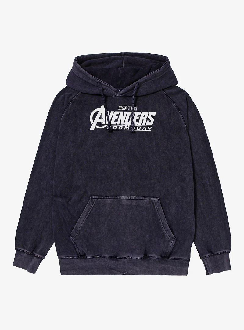 Marvel Avengers Doomsday Logo Mineral Wash Hoodie