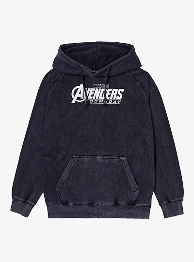 Marvel Avengers Doomsday Logo Mineral Wash Hoodie