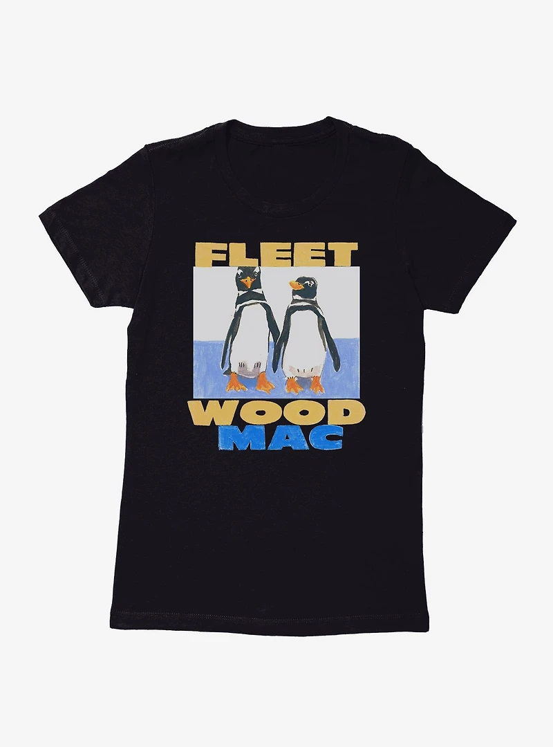 Fleetwood Mac Twin Penguins Womens T-Shirt