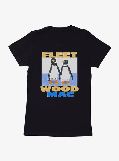 Fleetwood Mac Twin Penguins Womens T-Shirt
