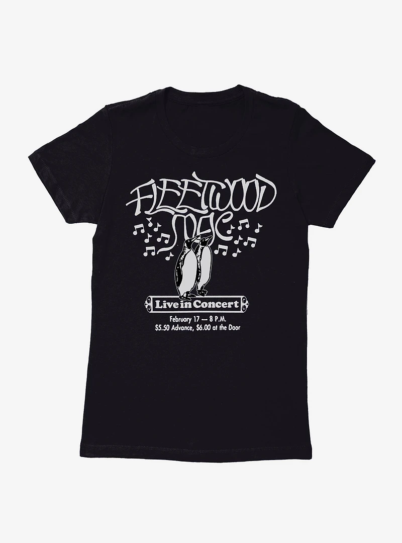 Fleetwood Mac Live Concert Flyer Womens T-Shirt