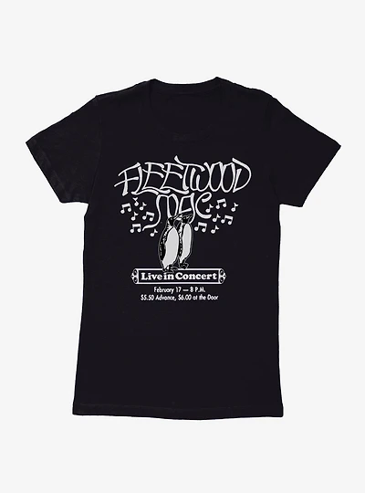 Fleetwood Mac Live Concert Flyer Womens T-Shirt