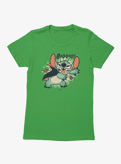 Disney Lilo & Stitch Boo Vampire Cape And Candy Womens T-Shirt