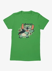 Disney Lilo & Stitch Boo Vampire Cape And Candy Womens T-Shirt