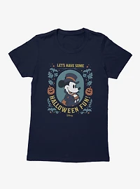 Disney Mickey Mouse Halloween Fun Vampire Portrait Womens T-Shirt