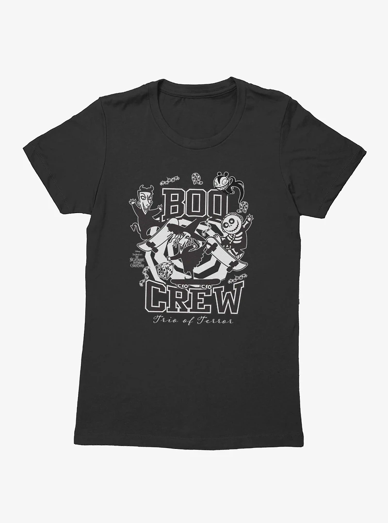 Disney Nightmare Before Christmas Boo Crew Trio Of Terror Womens T-Shirt