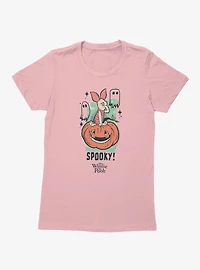 Disney Winnie The Pooh Spooky Pigglet On A Cute Pumpkin Womens T-Shirt
