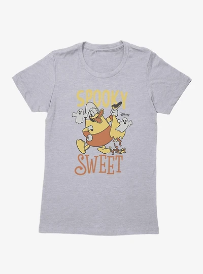 Disney Mickey Mouse Spooky Sweet Candy Corn Donald Duck Womens T-Shirt