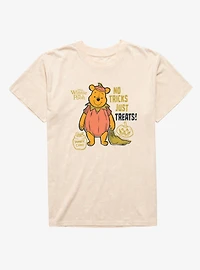 Disney Winnie The Pooh No Tricks Just Treats Cute As A Pumpkin Mineral Wash T-Shirt