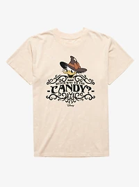 Disney Mickey Mouse Witch Way To Candy Straw Hat Daisy Mineral Wash T-Shirt