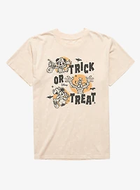 Disney Mickey Mouse Trick Or Treat Costume Crew Mineral Wash T-Shirt
