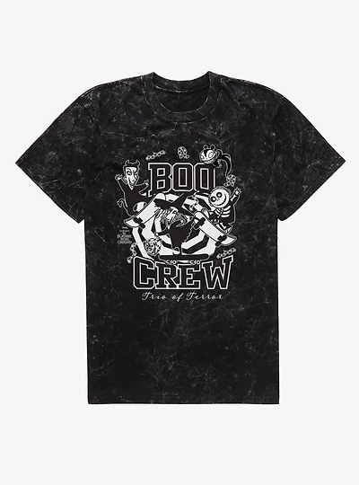 Disney Nightmare Before Christmas Boo Crew Trio Of Terror Mineral Wash T-Shirt