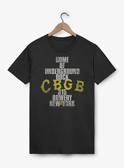 CBGB Home Of Underground Rock T-shirt