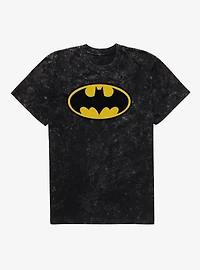 Batman Bat Logo Mineral Wash T-Shirt