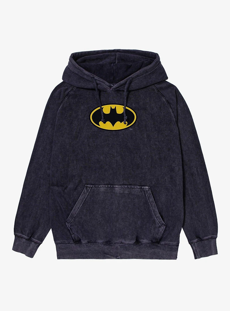 Batman Bat Logo Mineral Wash Hoodie