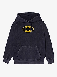 Batman Bat Logo Mineral Wash Hoodie