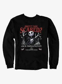 Disney Nightmare Before Christmas Are You Scared Jack Skellington Sweatshirt