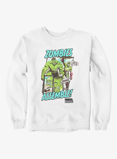 Marvel Zombies Assemble Hulk Captain America Sweatshirt