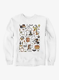 Disney Mickey Mouse Halloween Collage Candy Costumes Sweatshirt