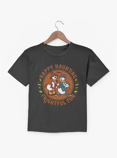 Disney Mickey Mouse Happy Haunting Frightful Fun Donald Daisy Costumes Youth T-Shirt