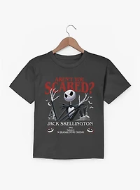 Disney Nightmare Before Christmas Are You Scared Jack Skellington Youth T-Shirt