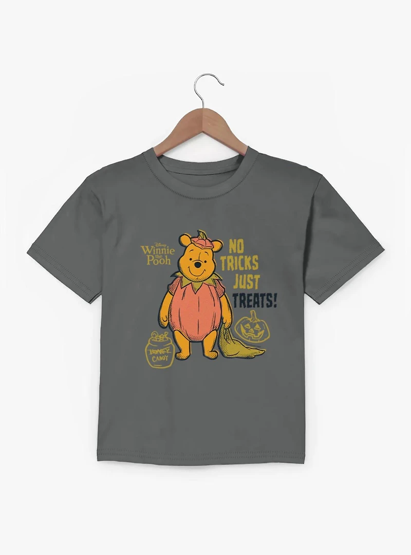 Disney Winnie The Pooh No Tricks Just Treats Cute As A Pumpkin Youth T-Shirt