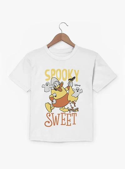 Disney Mickey Mouse Spooky Sweet Candy Corn Donald Duck Youth T-Shirt