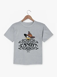 Disney Mickey Mouse Witch Way To Candy Straw Hat Daisy Youth T-Shirt