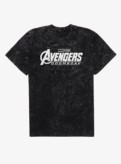 Marvel Avengers Doomsday Logo Mineral Wash T-Shirt