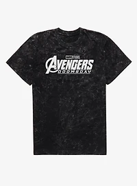 Marvel Avengers Doomsday Logo Mineral Wash T-Shirt