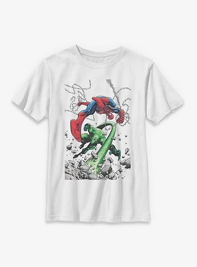 Marvel Spider-Man Vs. Scorpion Comic Battle Youth T-Shirt