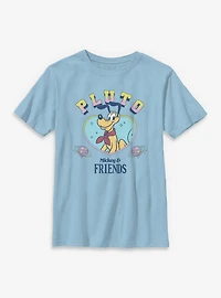 Disney Mickey Mouse & Friends Pluto Disco Heart  Youth T-Shirt
