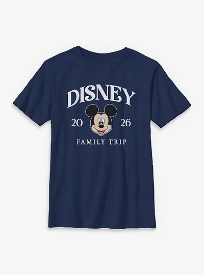 Disney Mickey Mouse Family Trip 2026 Youth T-Shirt