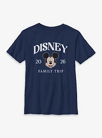 Disney Mickey Mouse Family Trip 2026 Youth T-Shirt