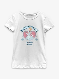 Disney Cinderella So This Is Love Heart Portrait Youth Girls T-Shirt