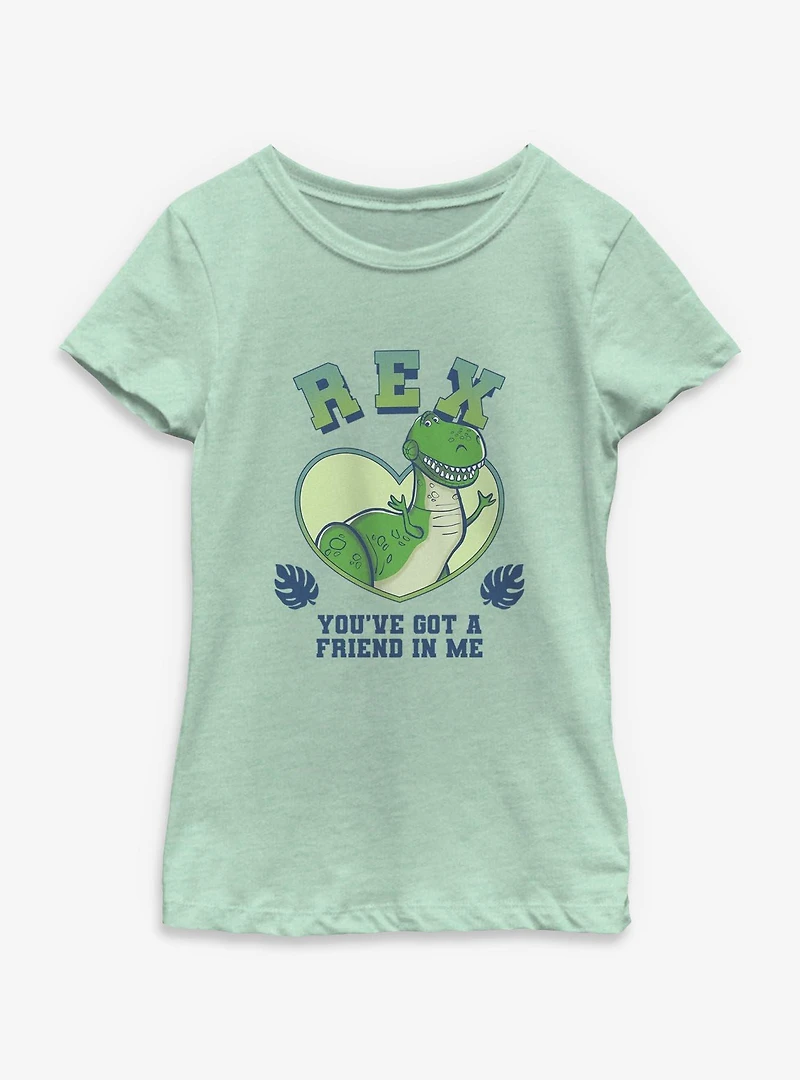Disney Pixar Toy Story Rex Youve Got A Friend Me Youth Girls T-Shirt