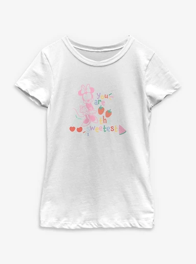 Disney Minnie Mouse You Are The Sweetest Youth Girls T-Shirt