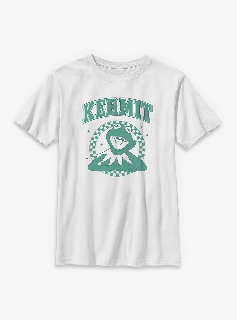 Disney The Muppets Kermit Checkered Collegiate Youth T-Shirt