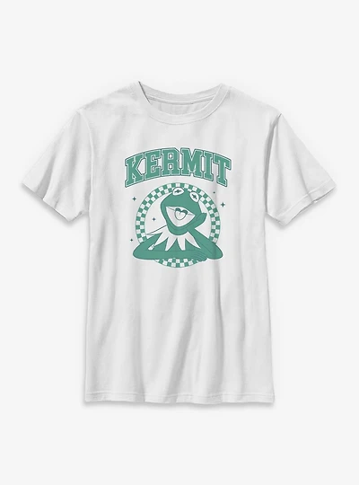 Disney The Muppets Kermit Checkered Collegiate Youth T-Shirt