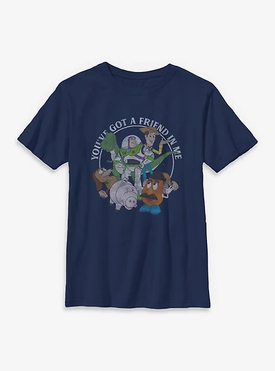Disney Pixar Toy Story You've Got A Friend Me Character Group Youth T-Shirt