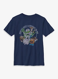 Disney Pixar Toy Story You've Got A Friend Me Character Group Youth T-Shirt