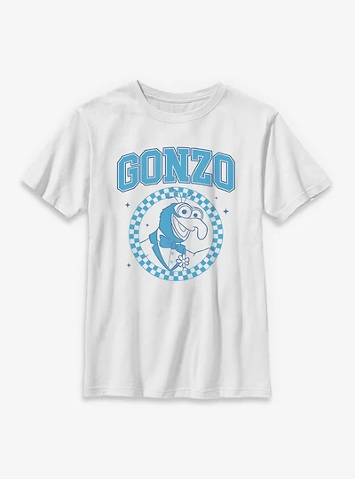 Disney The Muppets Gonzo Checkered Collegiate Youth T-Shirt