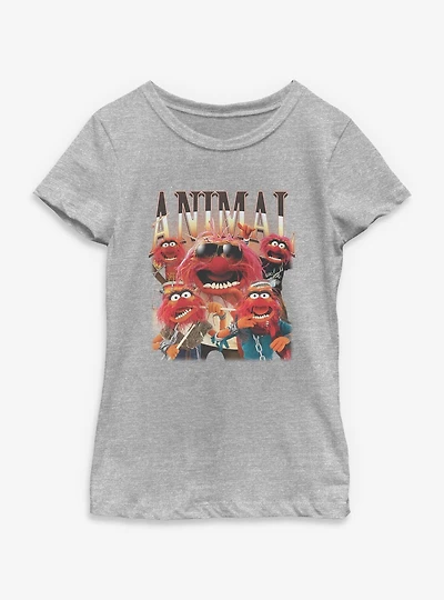 Disney The Muppets Animal Montage Y2K Youth Girls T-Shirt