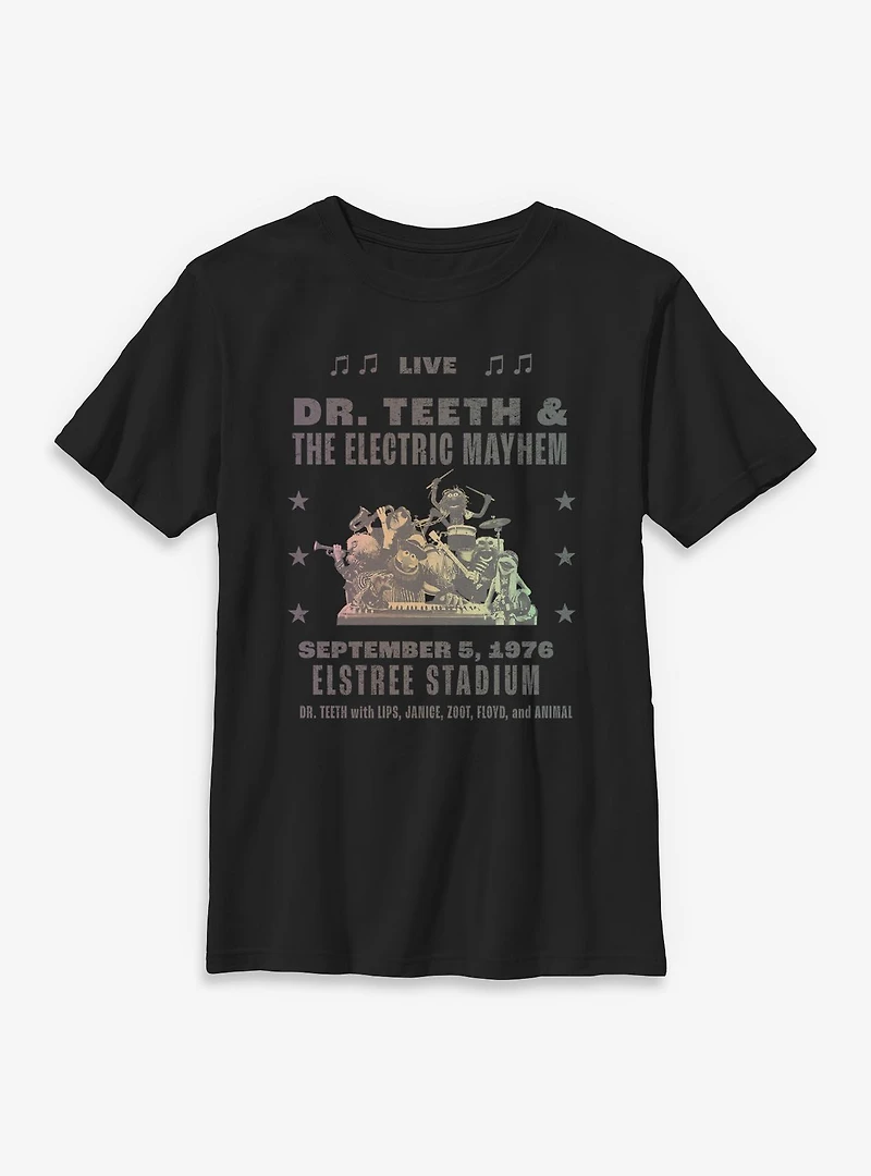 Disney The Muppets Dr. Teeth & Electric Mayhem Concert Poster Youth T-Shirt