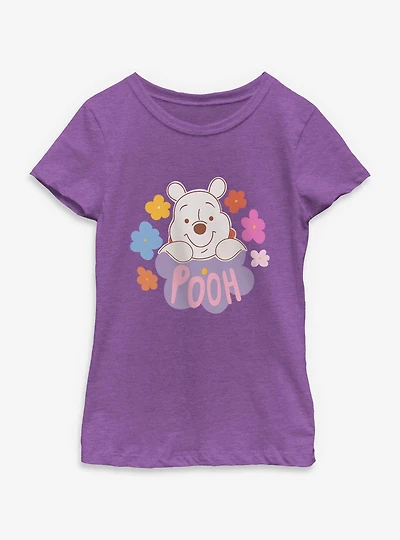 Disney Winnie The Pooh Flowers Youth Girls T-Shirt