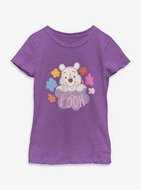 Disney Winnie The Pooh Flowers Youth Girls T-Shirt