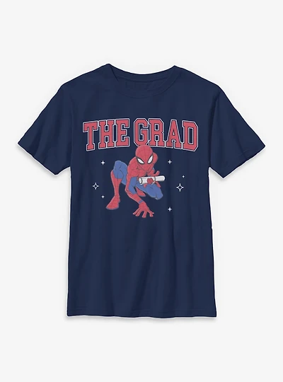 Marvel Spider-Man The Grad Graduation Youth T-Shirt